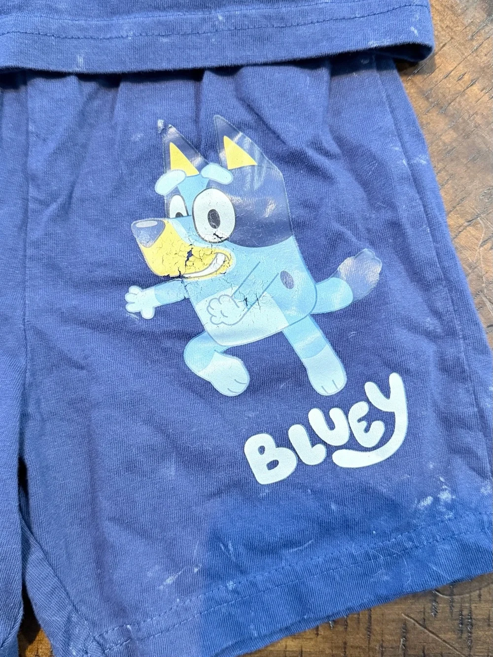 Bluey Kids Navy shirt and shorts Set - Blue Characters